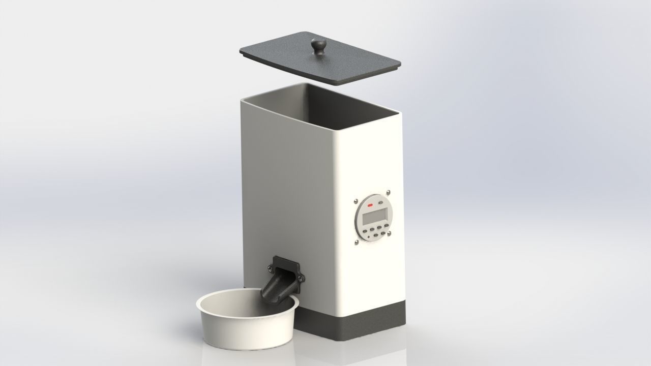 PET FEEDER 3D PRINT - ELECTRICAL ITEMS REQUIRED 3D print model_2