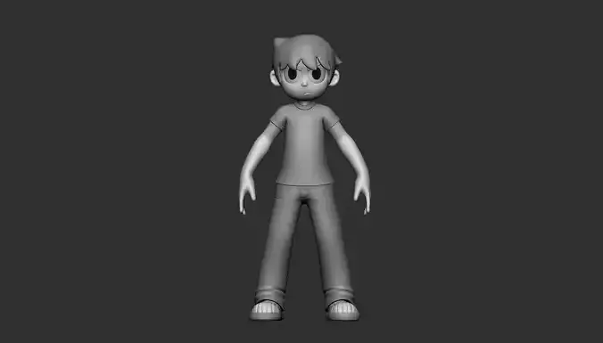 simple scott standing 3D print model