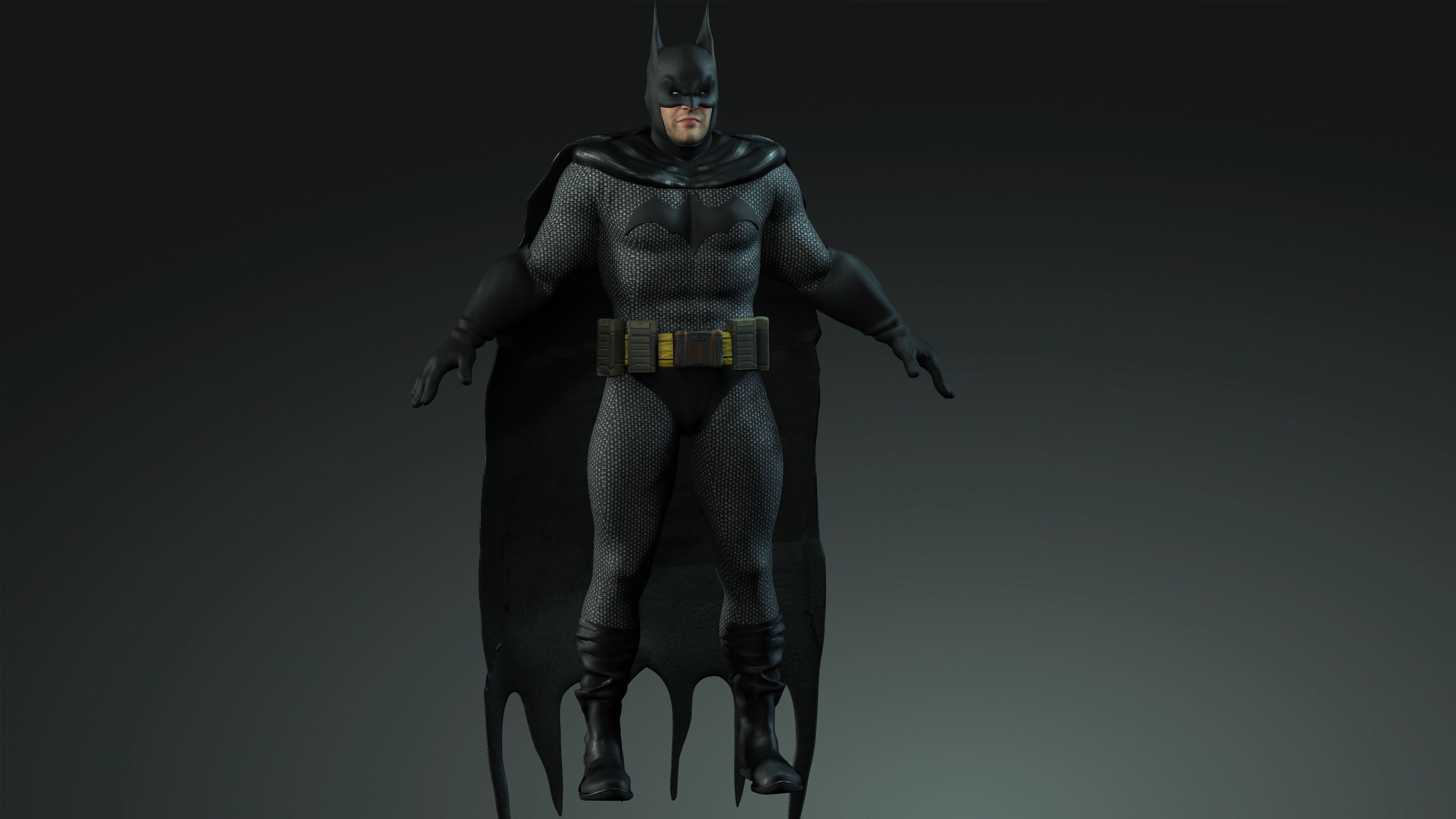 Batman character Low-poly 3D model_5