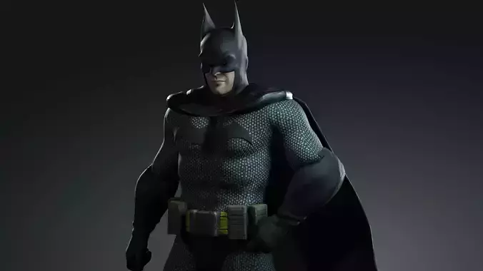Batman character Low-poly 3D model