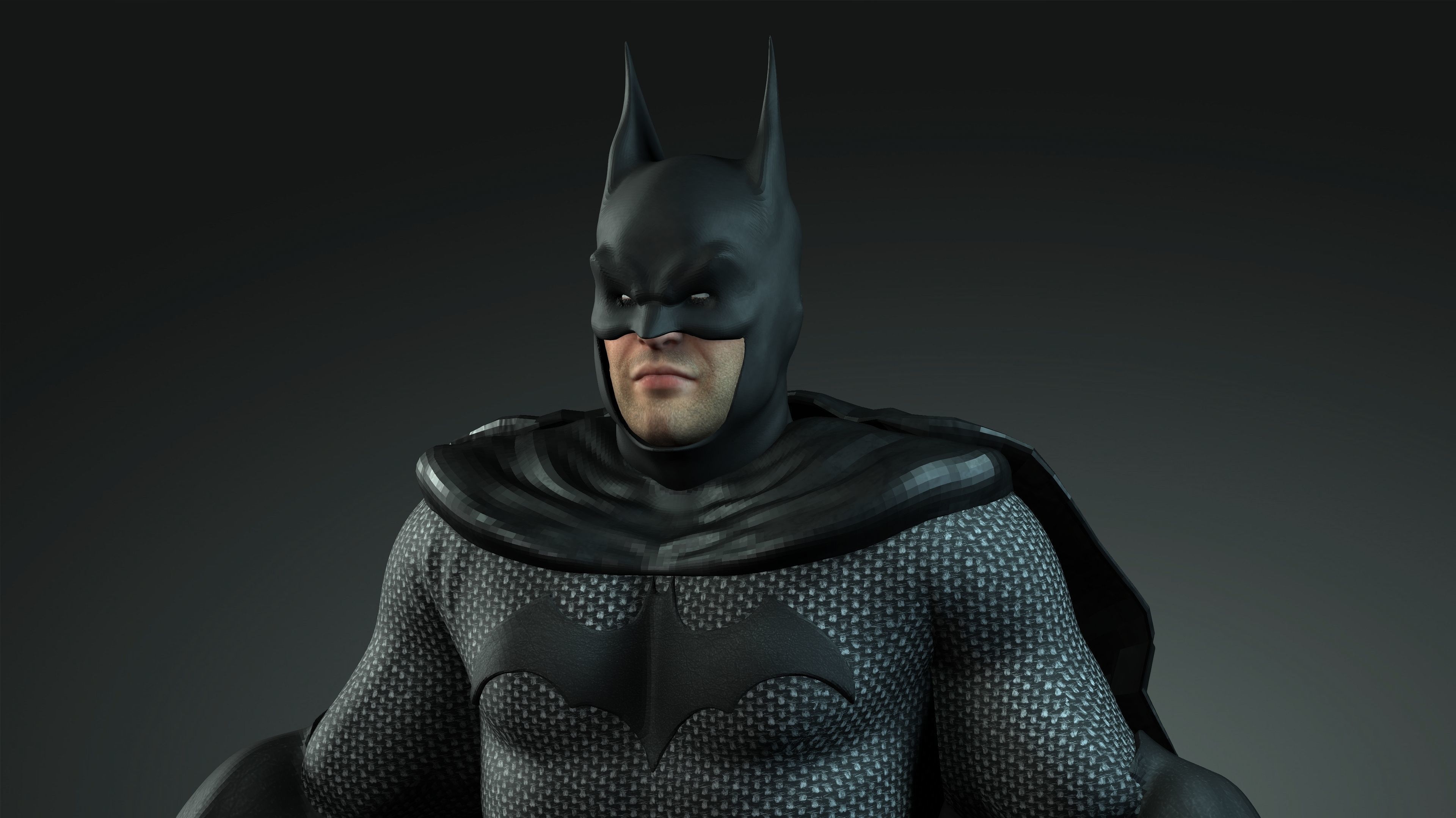 Batman character Low-poly 3D model_6