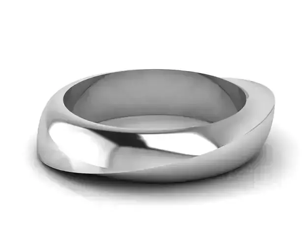 mobius silver ring