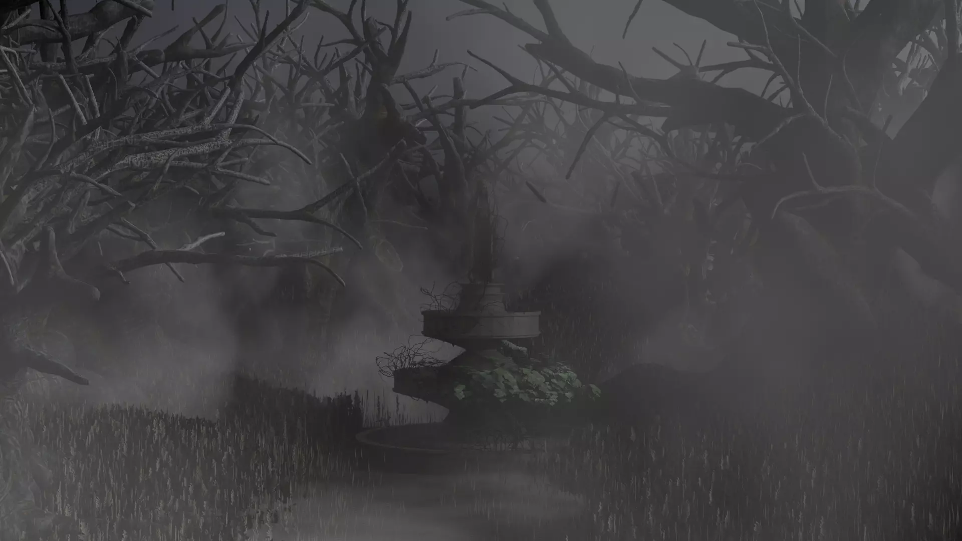 Haunted Fountain 3D model_0