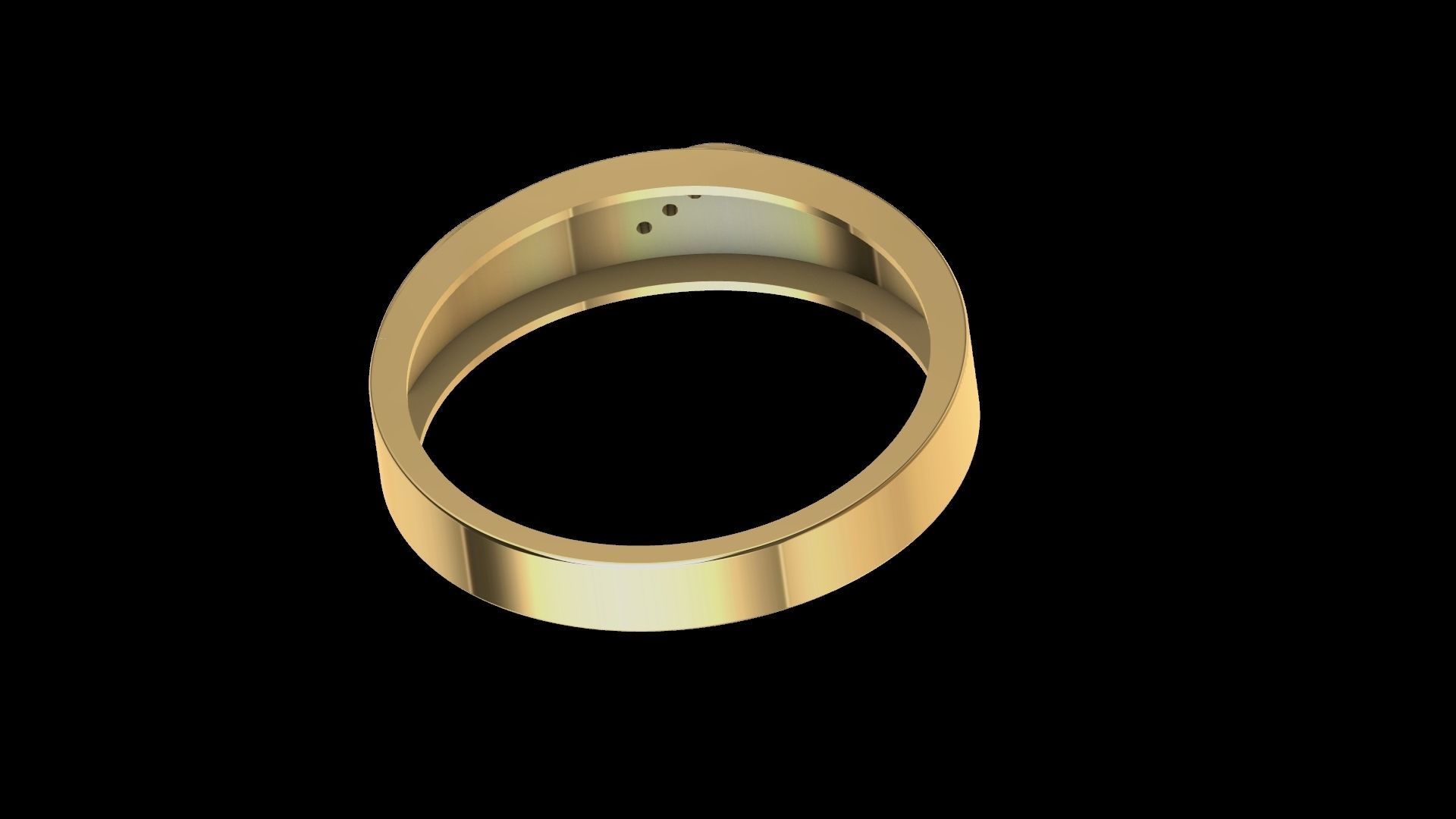 Unisex Ring  3D print model_3