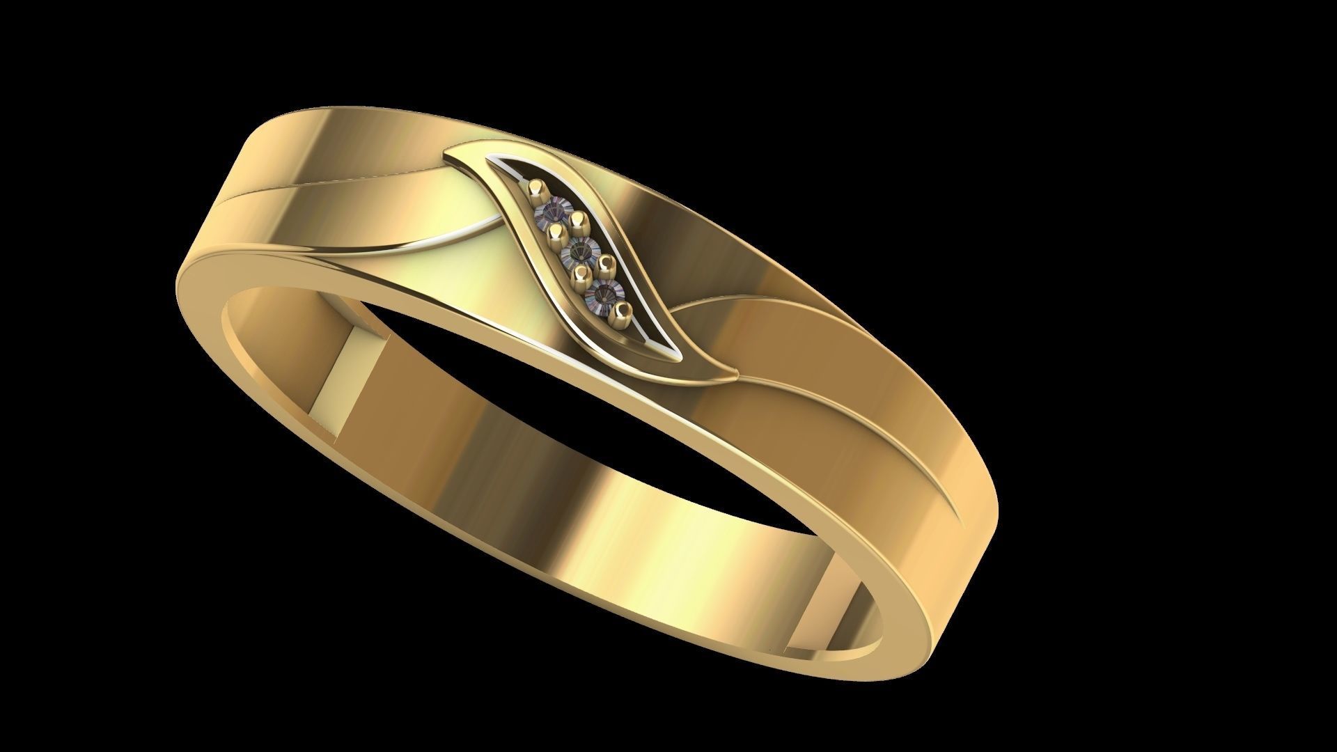Unisex Ring  3D print model_1