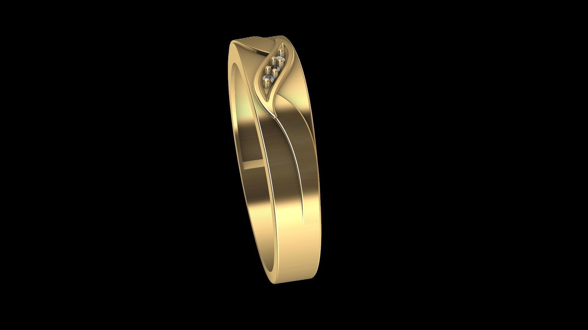 Unisex Ring  3D print model_2
