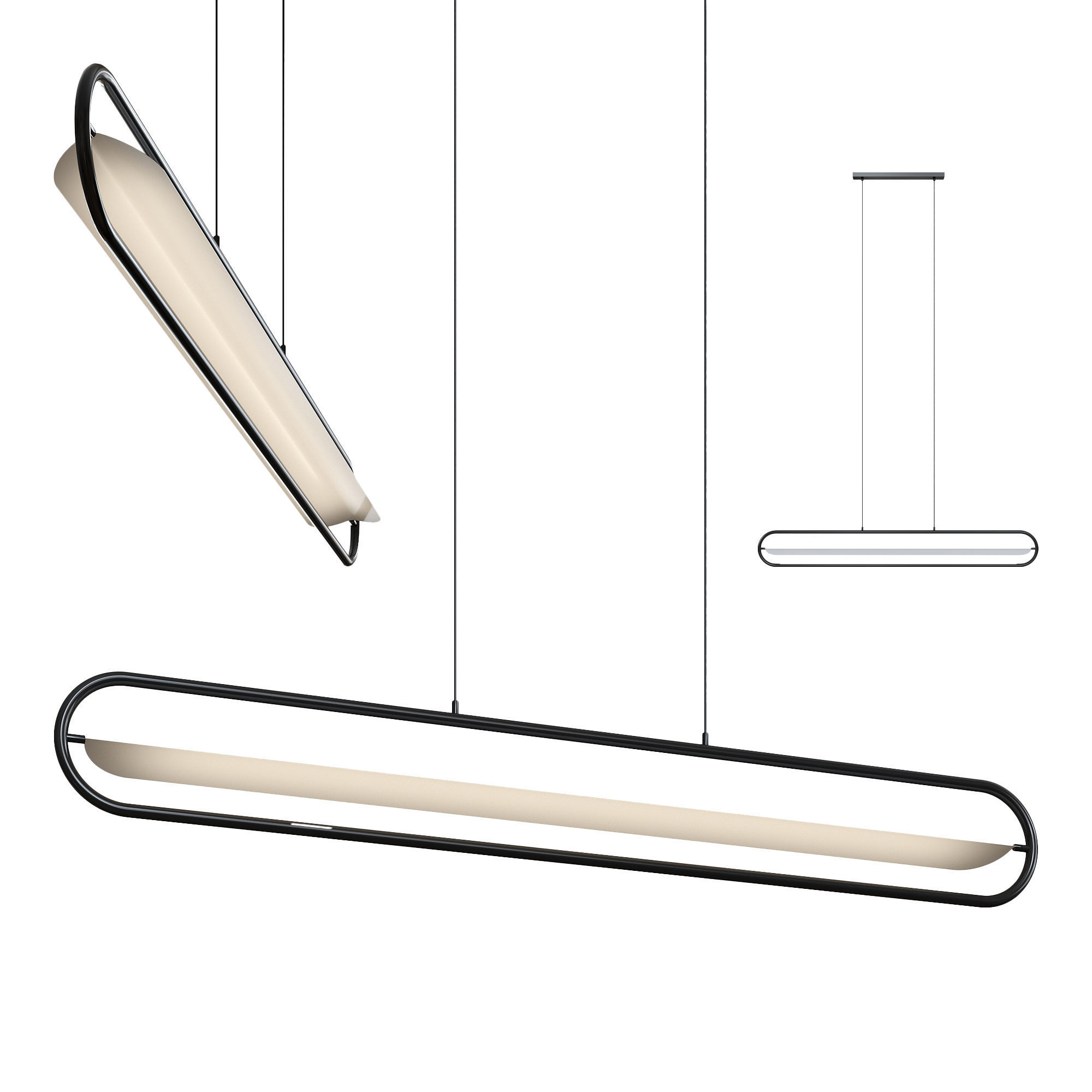 Pendant Lamp Nexia Bow 3D model_1