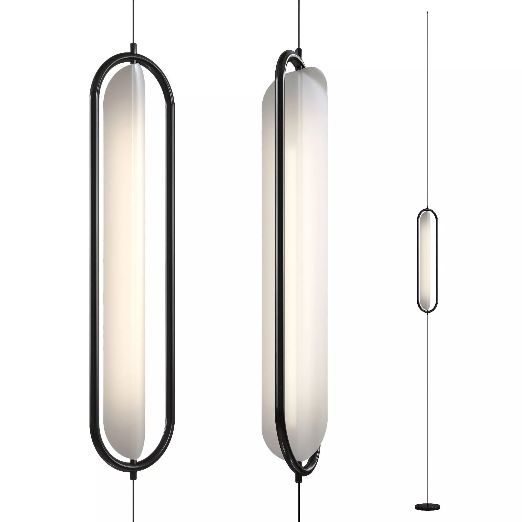 Pendant Lamp Nexia Bow 3D model_0