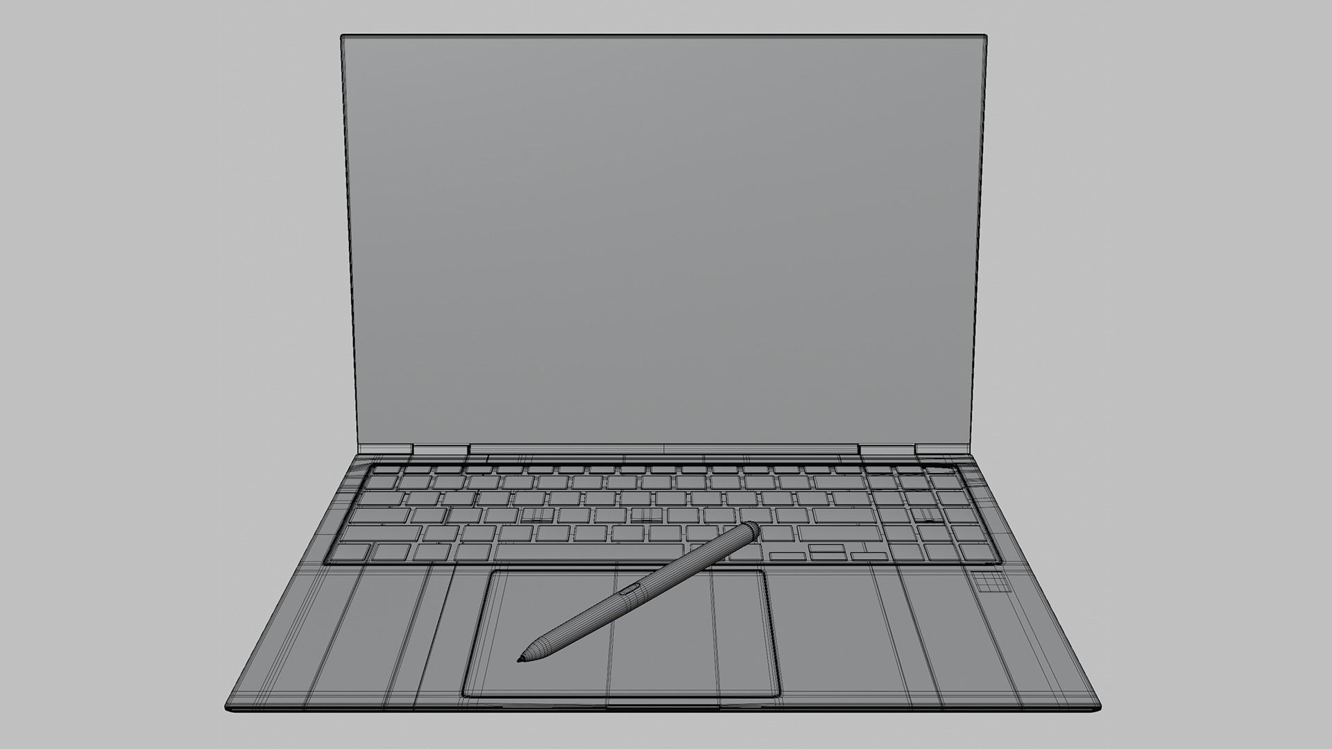 Galaxy Book 2 Pro 360 Graphite 3D model_11