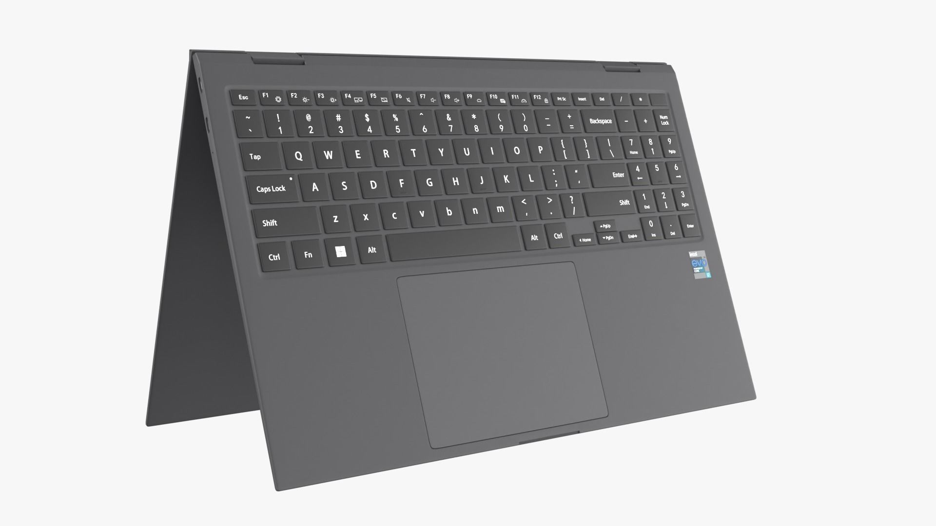 Galaxy Book 2 Pro 360 Graphite 3D model_5