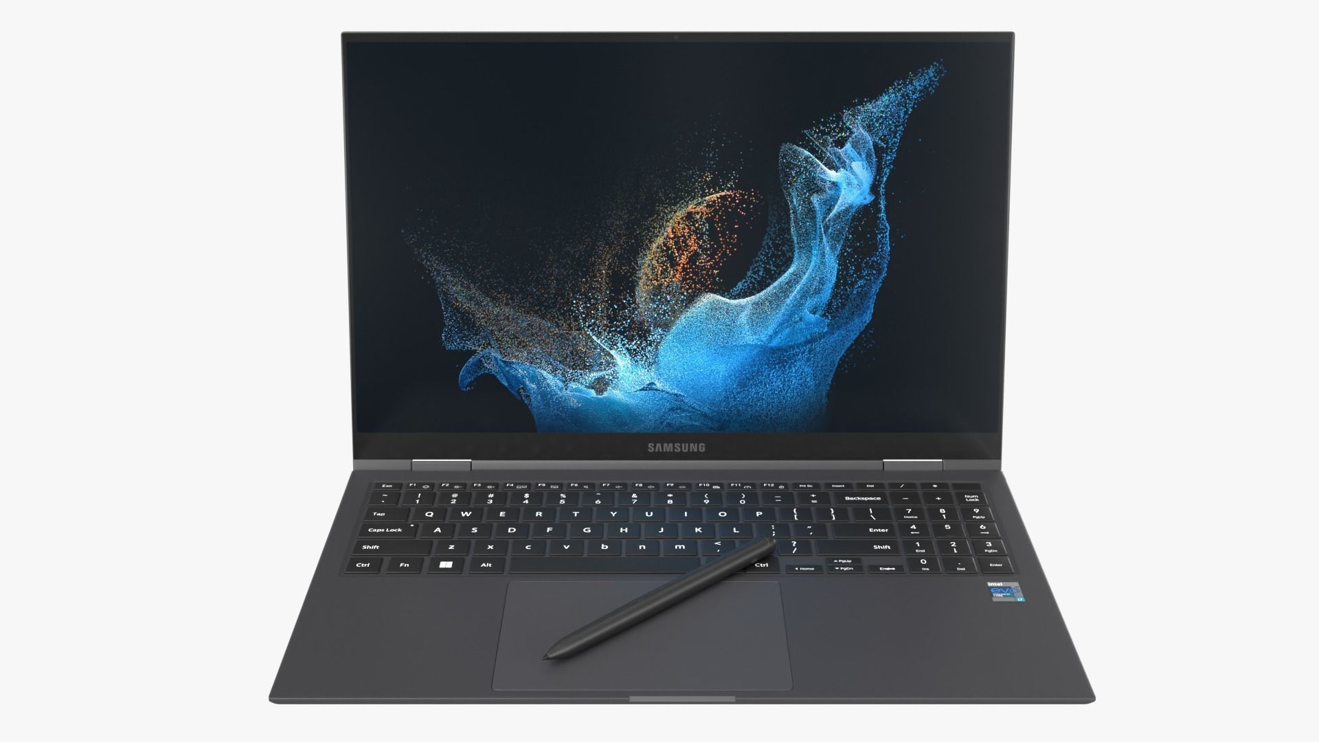 Galaxy Book 2 Pro 360 Graphite 3D model_1