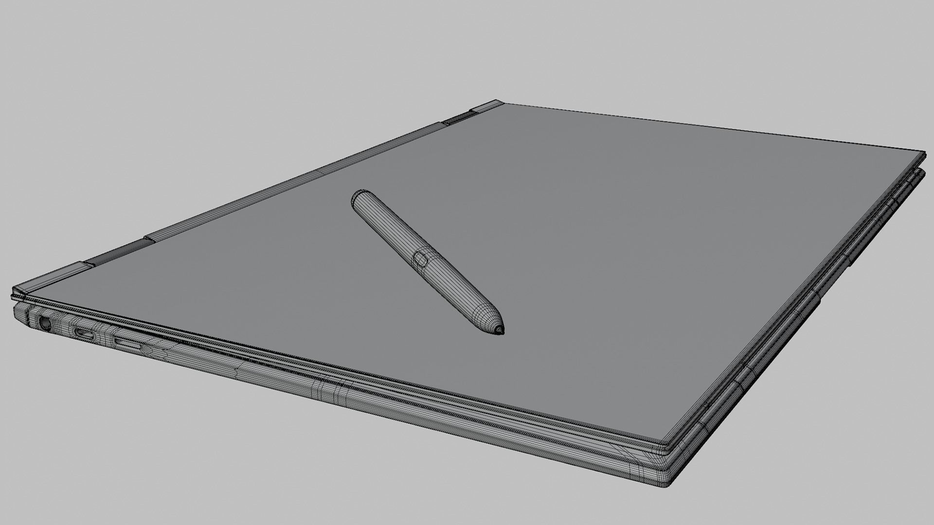 Galaxy Book 2 Pro 360 Graphite 3D model_14