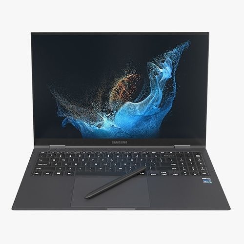 Galaxy Book 2 Pro 360 Graphite 3D model