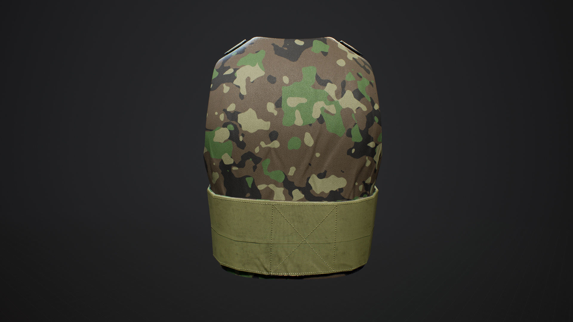 Ranger Armor Vest Low-poly model - UE4 Camo System -  Low-poly Low-poly 3D model_5