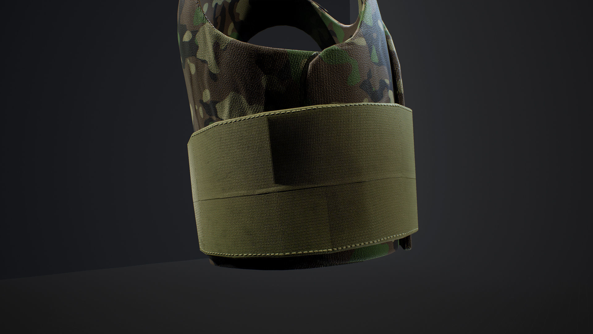 Ranger Armor Vest Low-poly model - UE4 Camo System -  Low-poly Low-poly 3D model_4