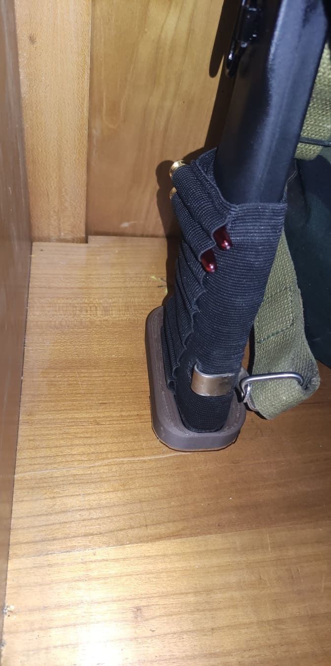 AK or Saiga rifle stand 3D print model_1