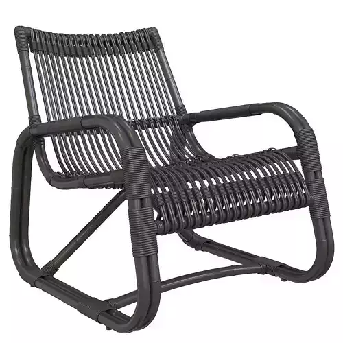 Curve lounge chair INDOOR rattan Cane-line black