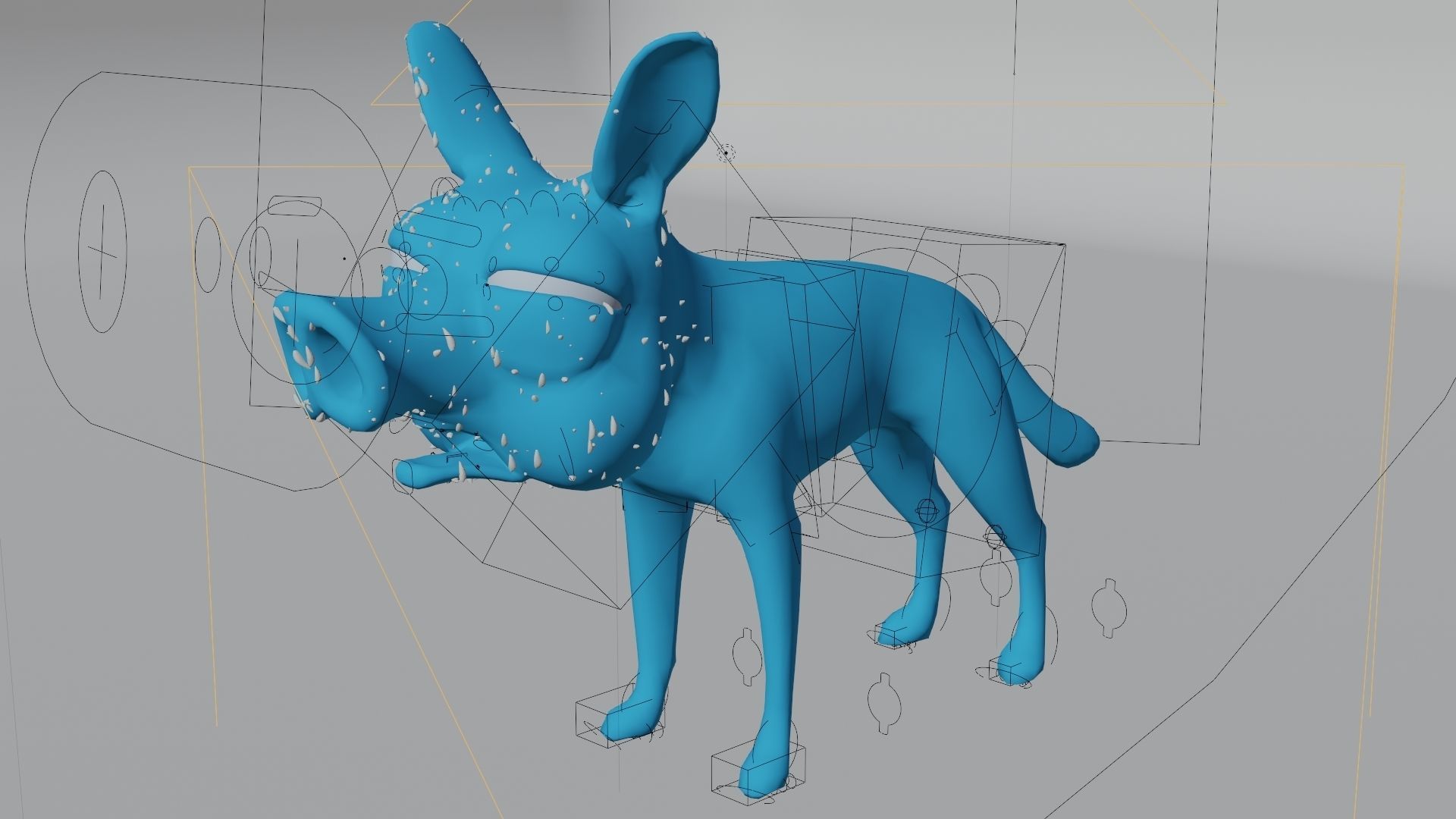 piggy dog 3D model_15