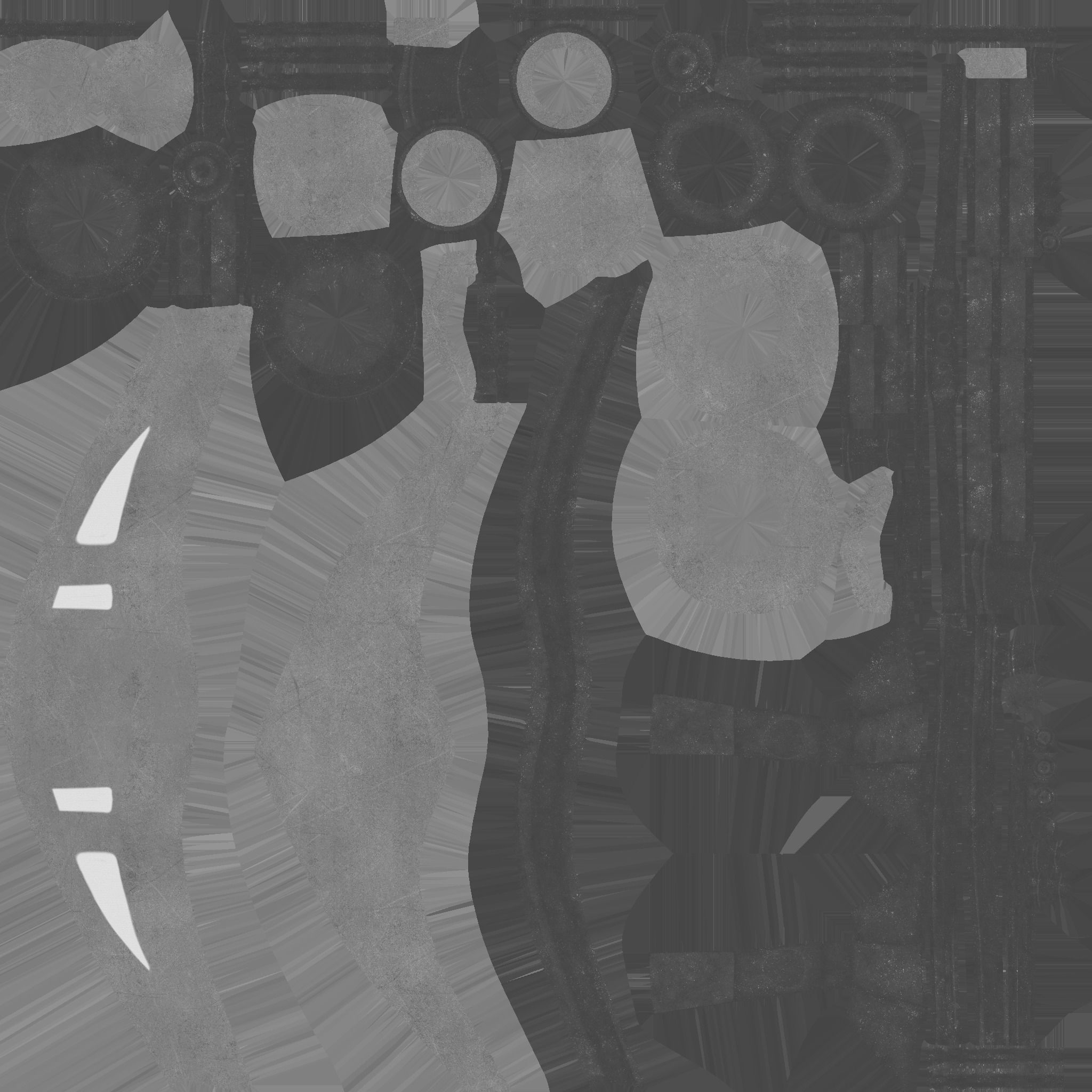 Steampunk Mask A01 Steel Red - SciFi Character Design Low-poly 3D model_23