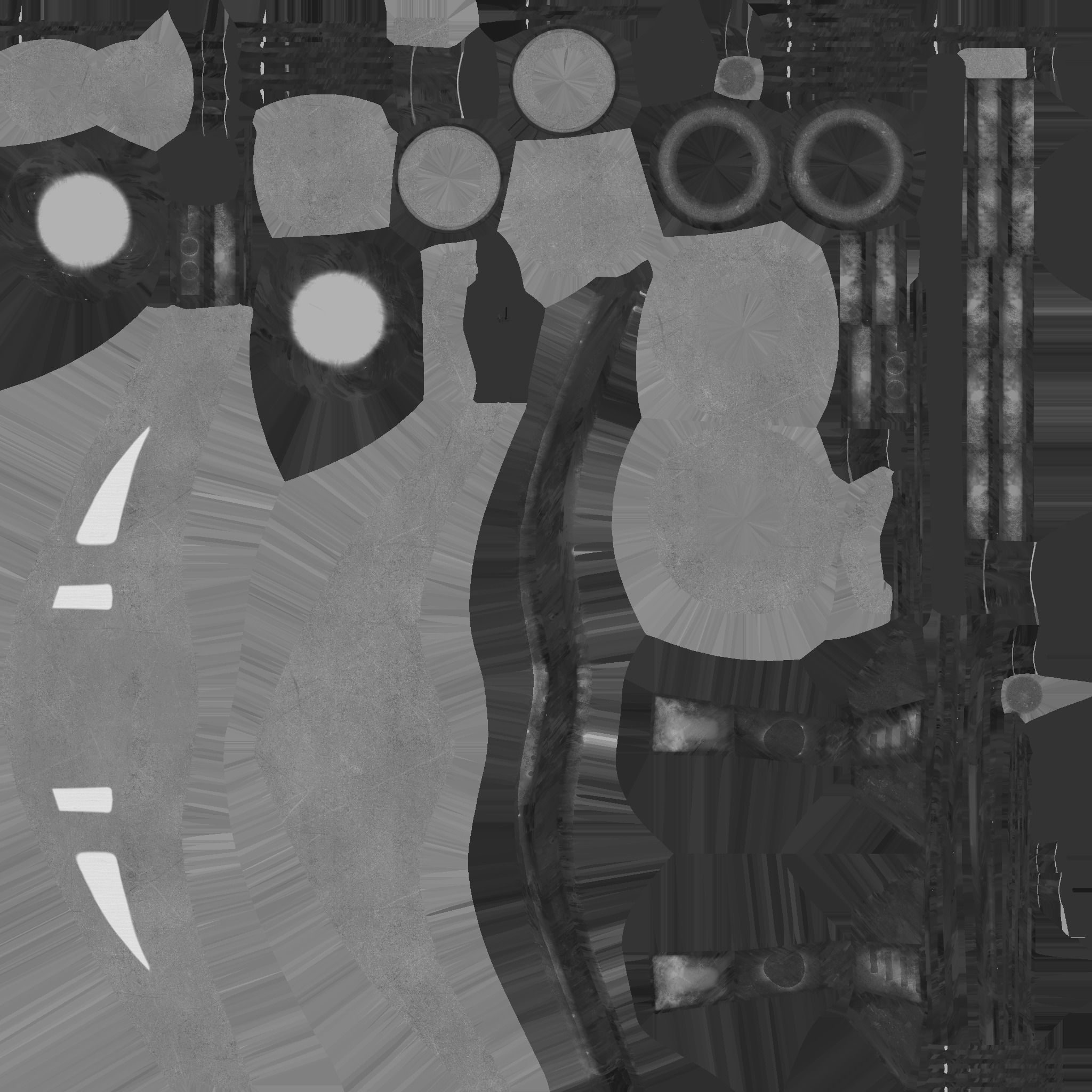 Steampunk Mask A04 White Gold - SciFi Character Design Low-poly 3D model_23