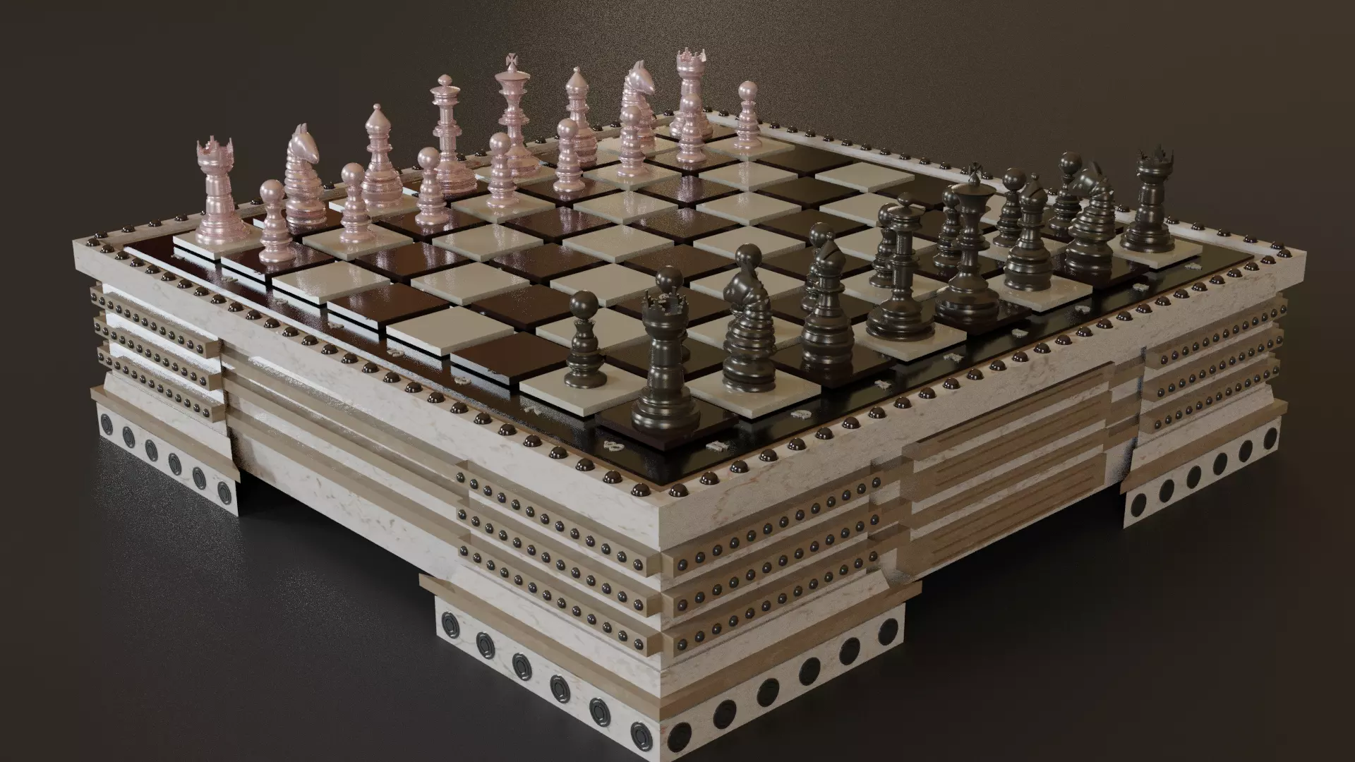 chess set Free 3D model_0