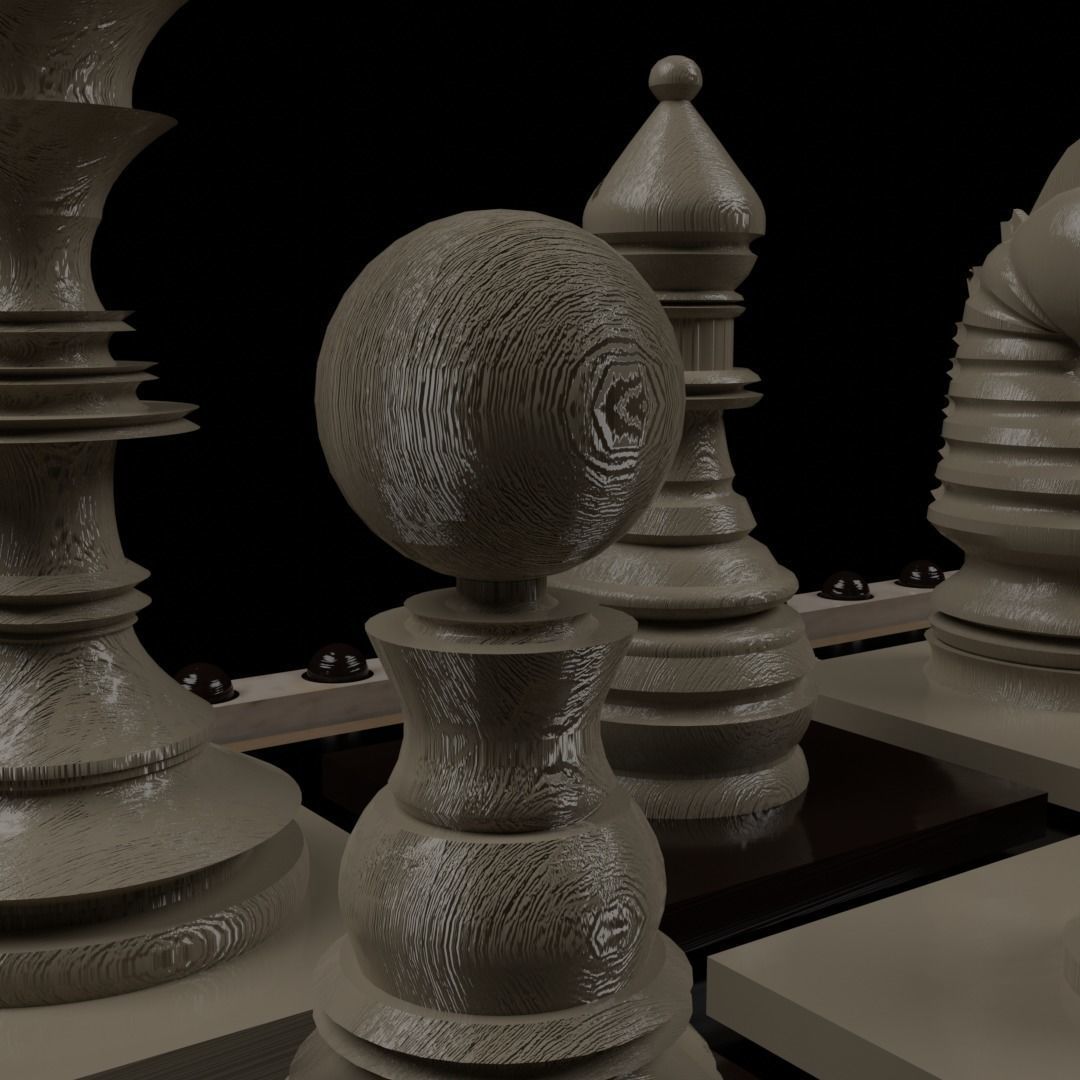chess set Free 3D model_1