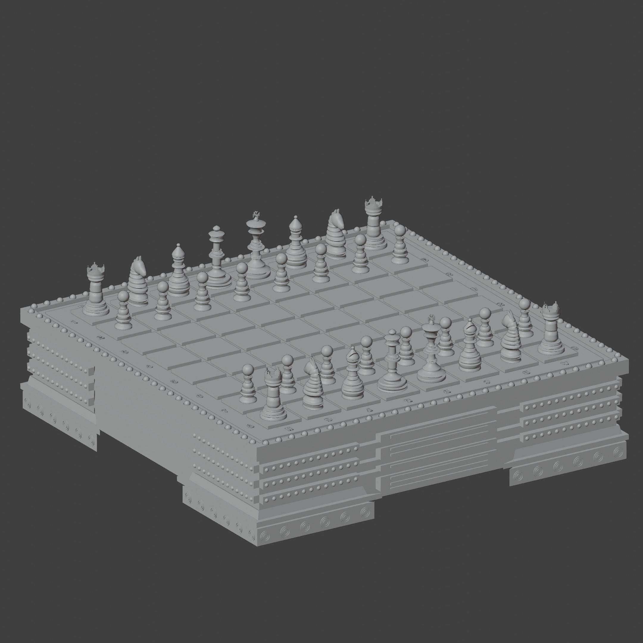 chess set Free 3D model_2