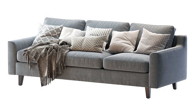 Beverly Sofa 3 3D model 2