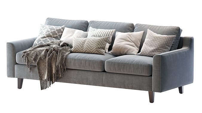 Beverly Sofa 3 3D model 3