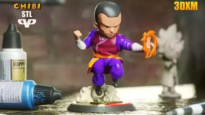 Marvel United Wong Chibi STL for 3D Printing ChibiSTL 3DXM