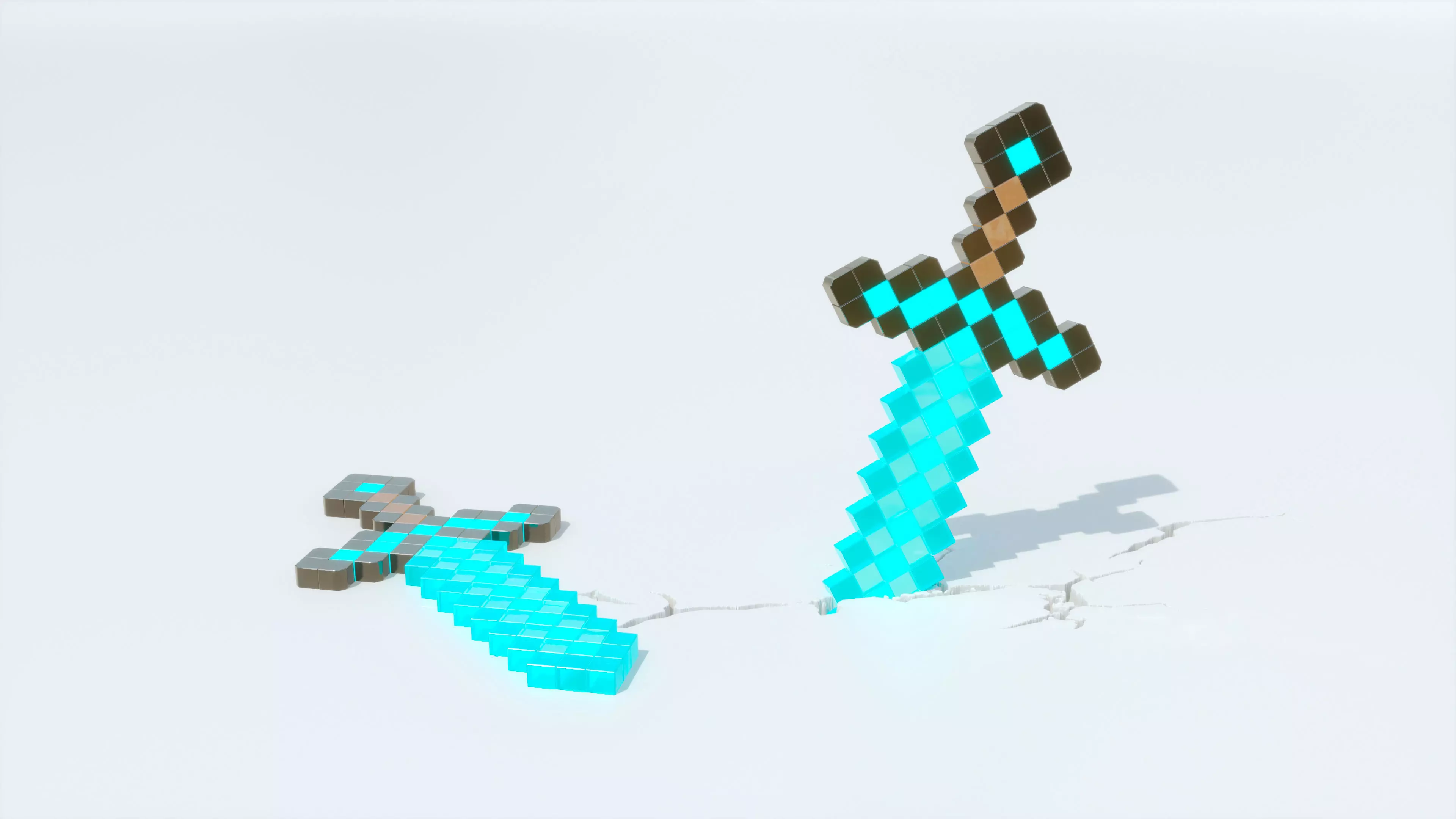 minecraft sword diamond Free 3D model_0