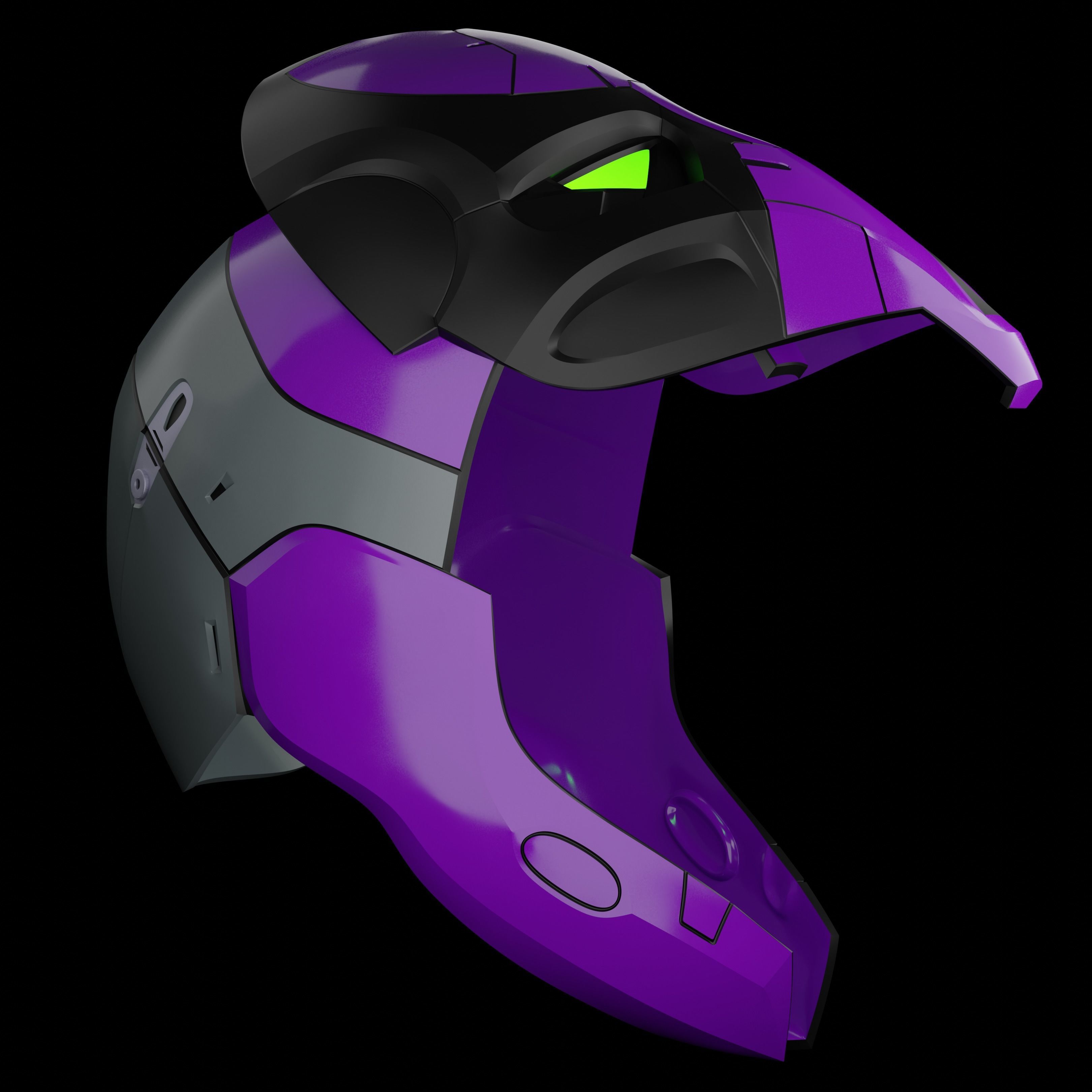 The Prowler PS4 Helmet 3D print model_4
