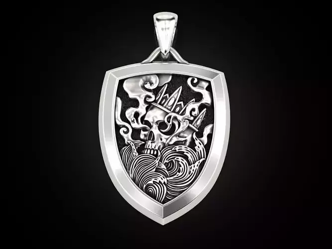 King Skull Pendant V2