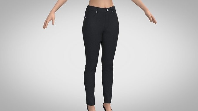 Women Jeans 3D model