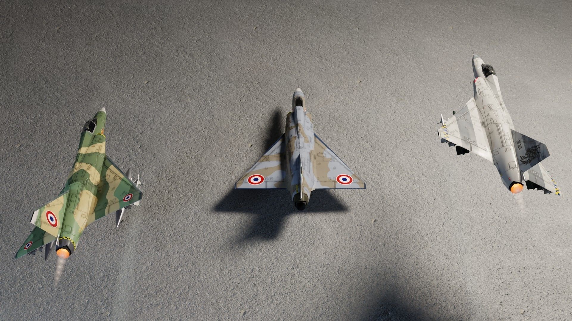 Dassault Mirage III jet fighter Low-poly 3D model_2