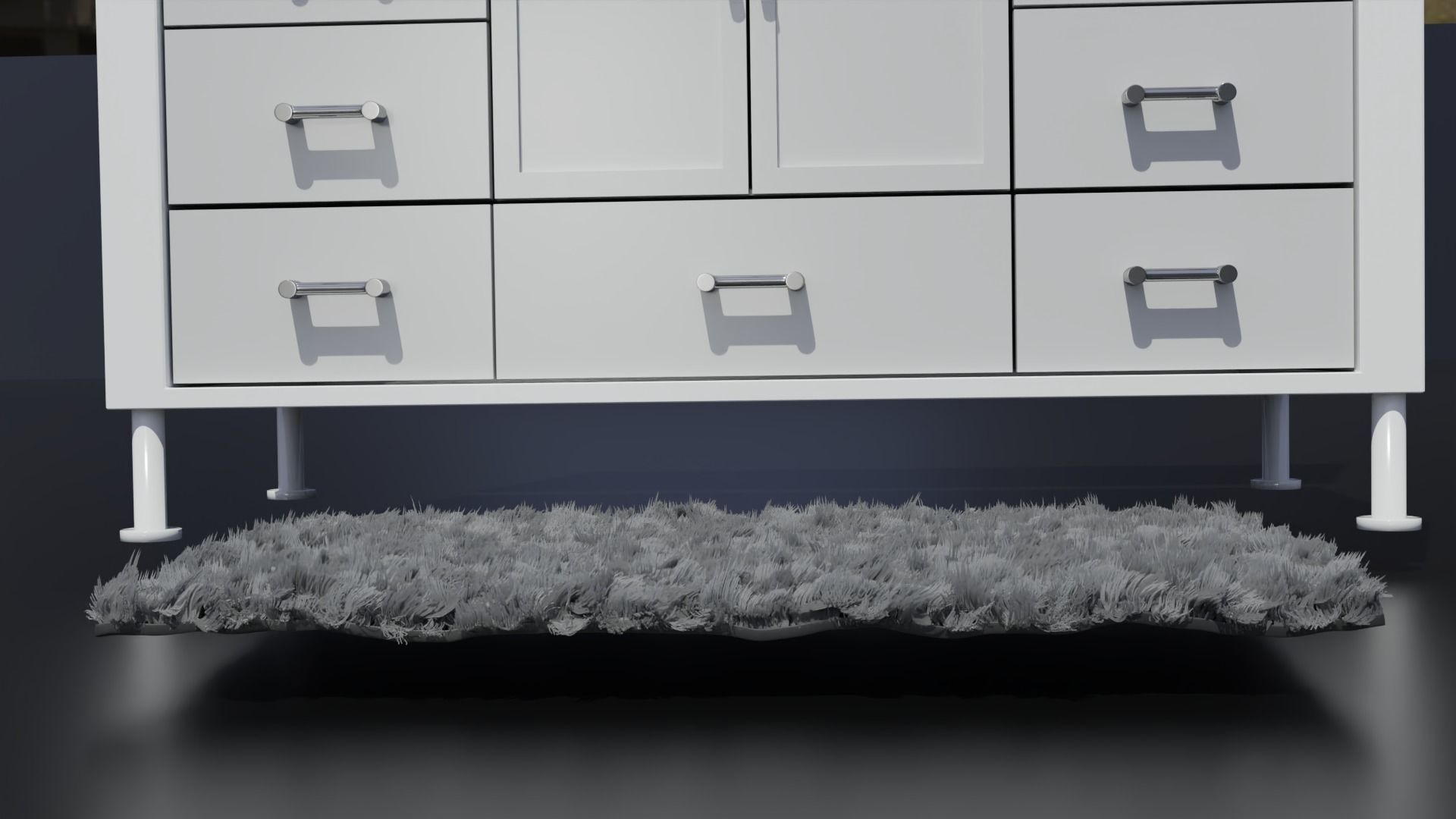 Modern Vanity Set 3D model_6