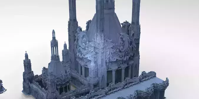 Baroque Palace Domes  3D model