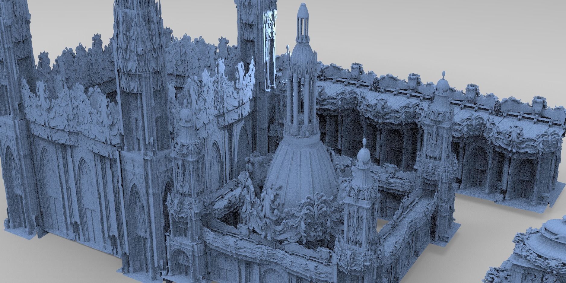 Baroque Palace Domes Elite 3 3D model_2