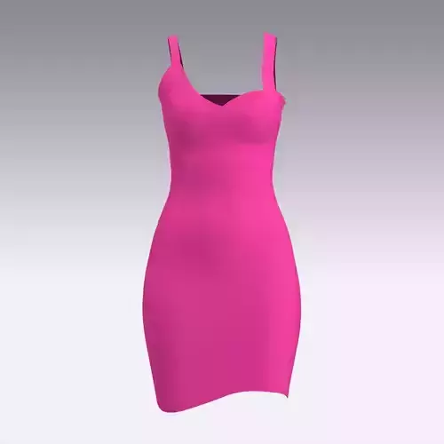 DRESS PINK LOOK MODERN FASHION STYLE