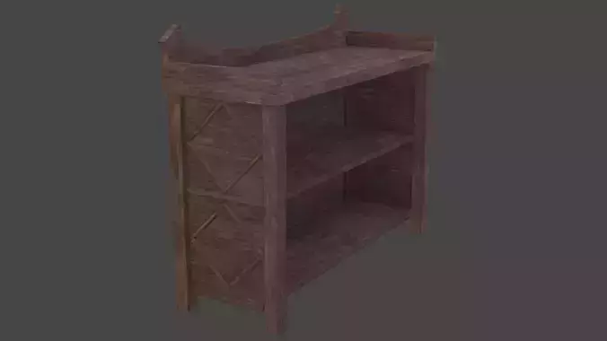Kitchen Cupboard - Old Medieval Lowpoly Game Ready PBR