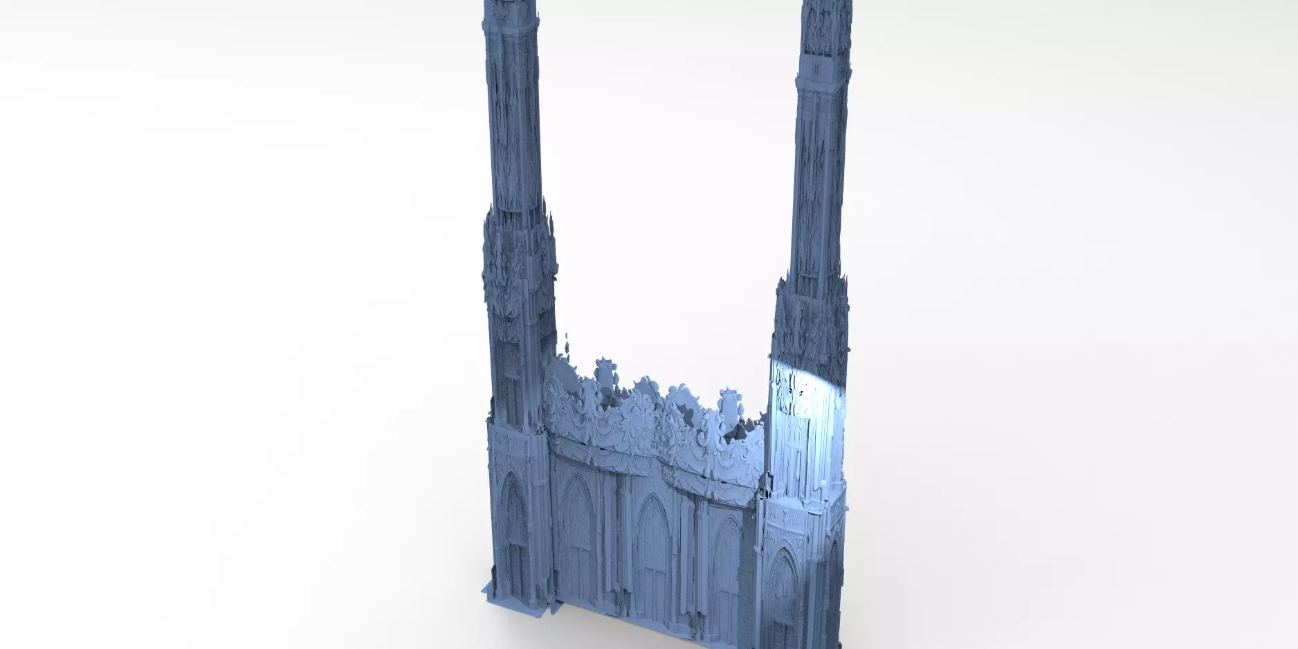 Palace of Versailles Bridge Towers 3D 3D model