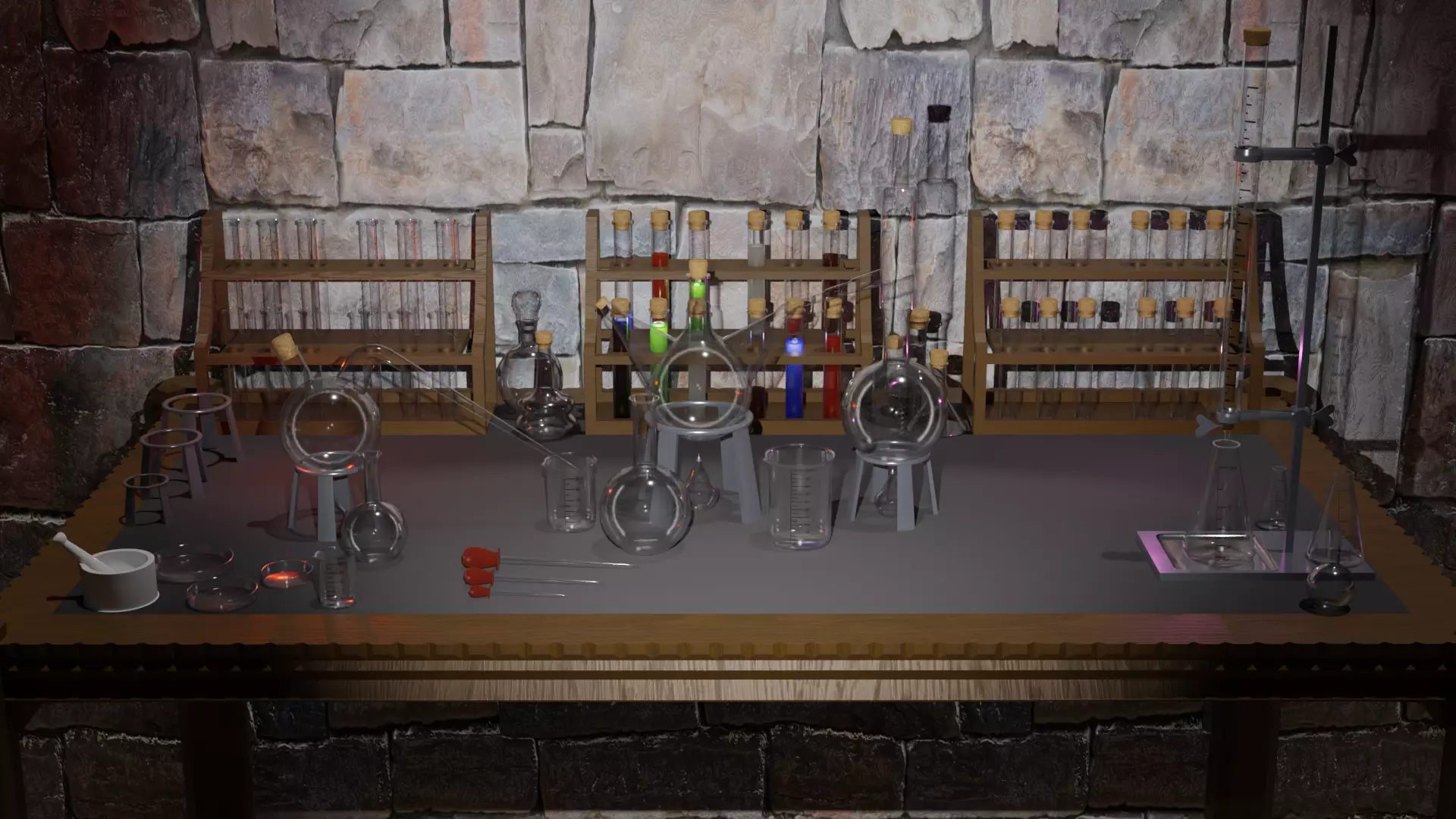 Chemistry Laboratory 3d model HD 3D model