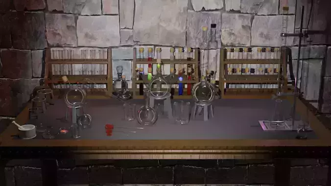 Chemistry Laboratory 3d model HD 