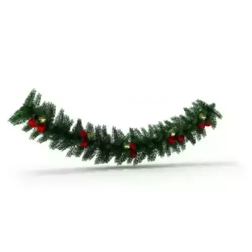 Cristmas Decoration Garland 3D model