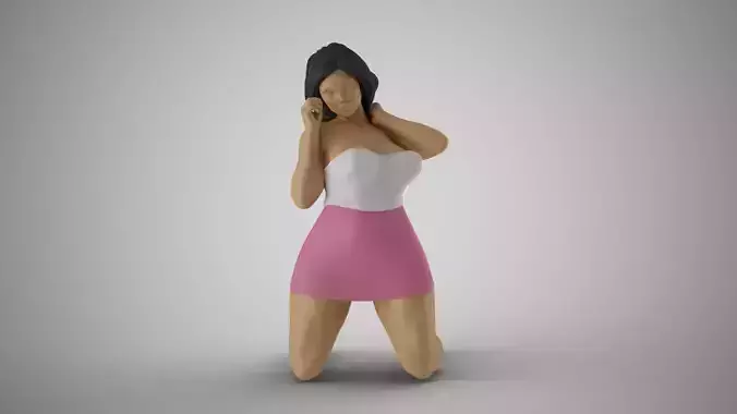 Woman Unknown Games 3D print model
