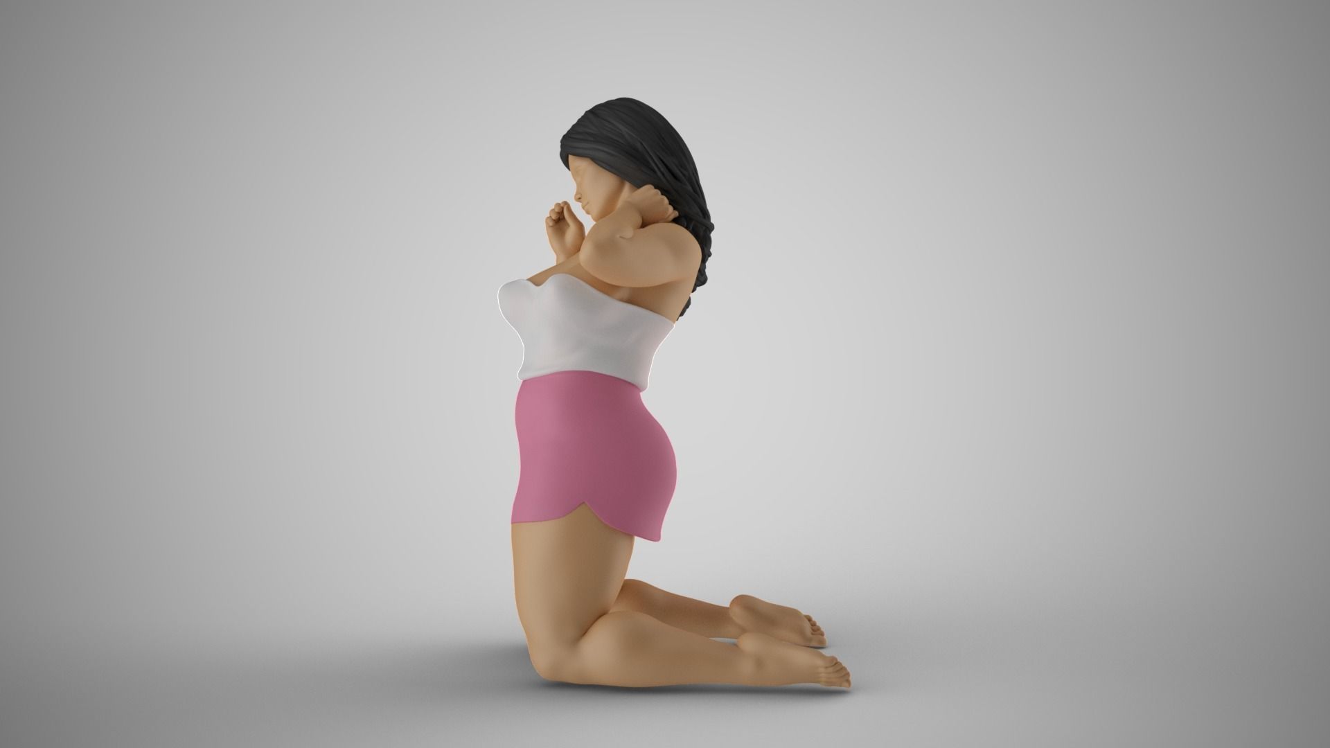 Woman Unknown Games 3D print model_9