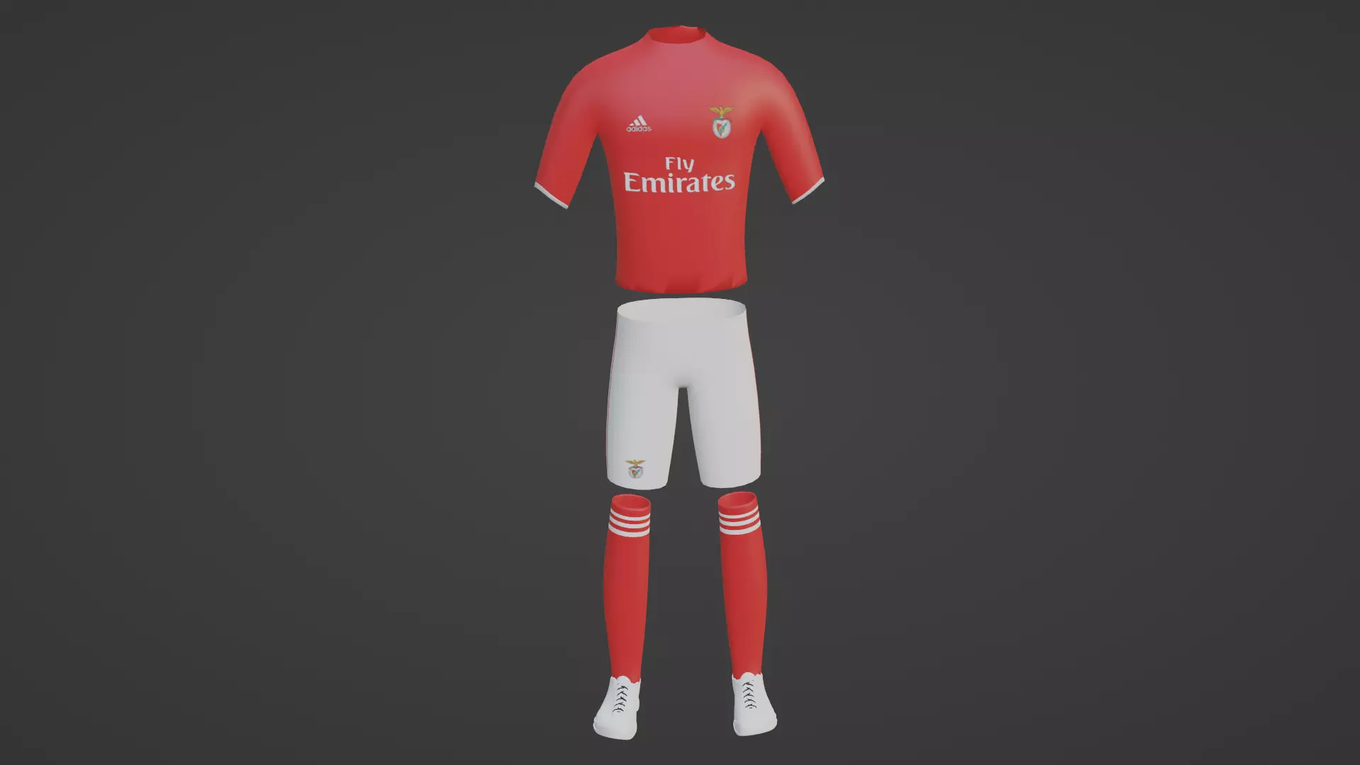 Benfica Sportwear Low-poly 3D model