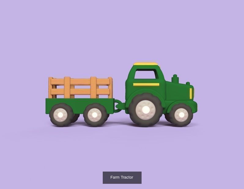 Cute Farm 3D Model Collection_8