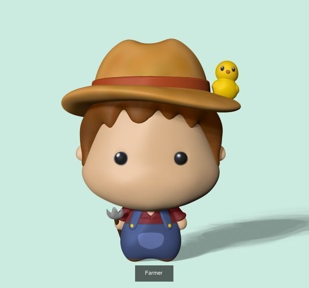 Cute Farm 3D Model Collection_2