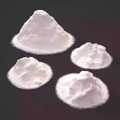 Flour Piles Low-poly 3D model